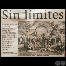 SIN LÍMITES - Por MONTSERRAT ÁLVAREZ - Domingo, 18 de Marzo de 2018